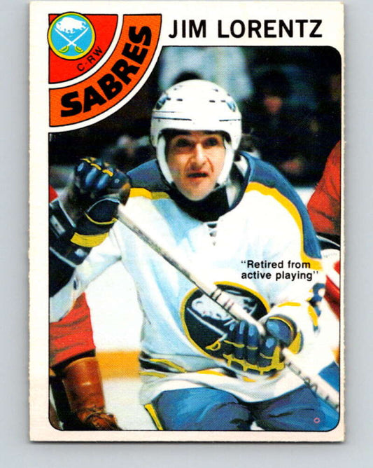 1978-79 O-Pee-Chee #161 Jim Lorentz  Buffalo Sabres  V23142