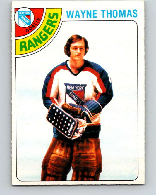 1978-79 O-Pee-Chee #166 Wayne Thomas  New York Rangers  V23196