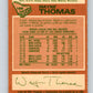 1978-79 O-Pee-Chee #166 Wayne Thomas  New York Rangers  V23207