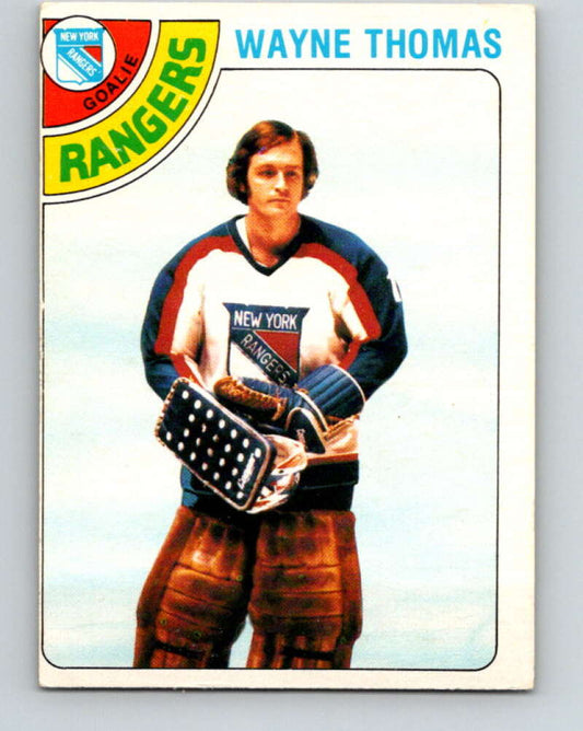 1978-79 O-Pee-Chee #166 Wayne Thomas  New York Rangers  V23209
