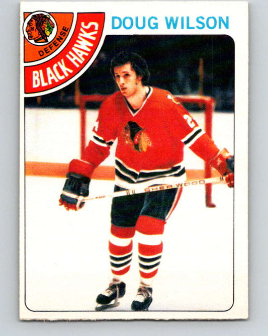 1978-79 O-Pee-Chee #168 Doug Wilson RC Rookie Blackhawks  V23225