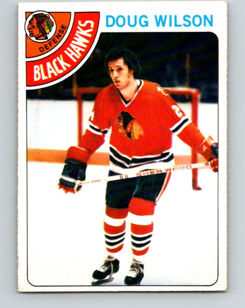 1978-79 O-Pee-Chee #168 Doug Wilson RC Rookie Blackhawks  V23226