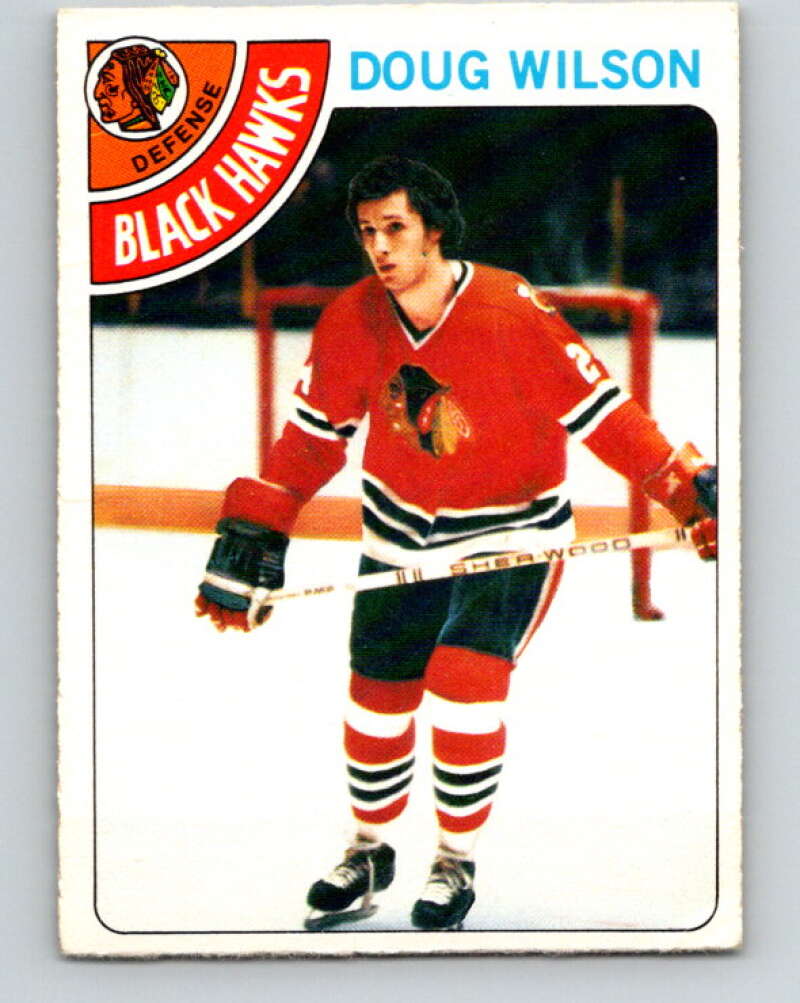 1978-79 O-Pee-Chee #168 Doug Wilson RC Rookie Blackhawks  V23231