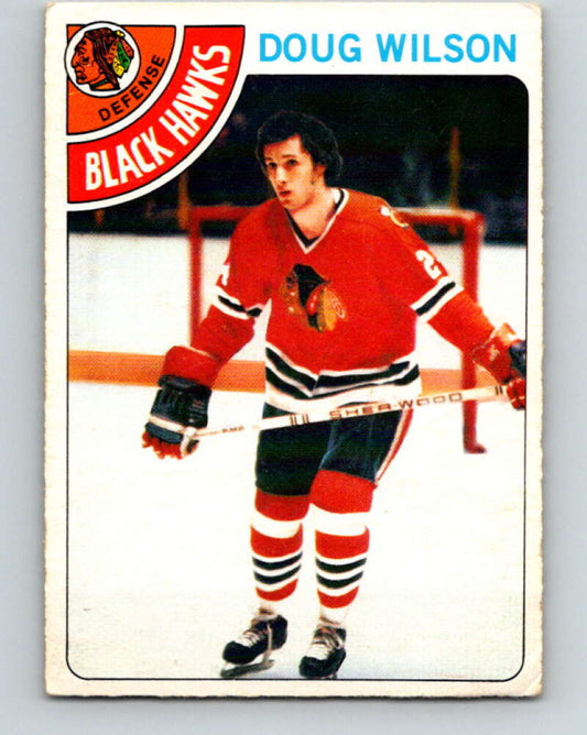 1978-79 O-Pee-Chee #168 Doug Wilson RC Rookie Blackhawks  V23232