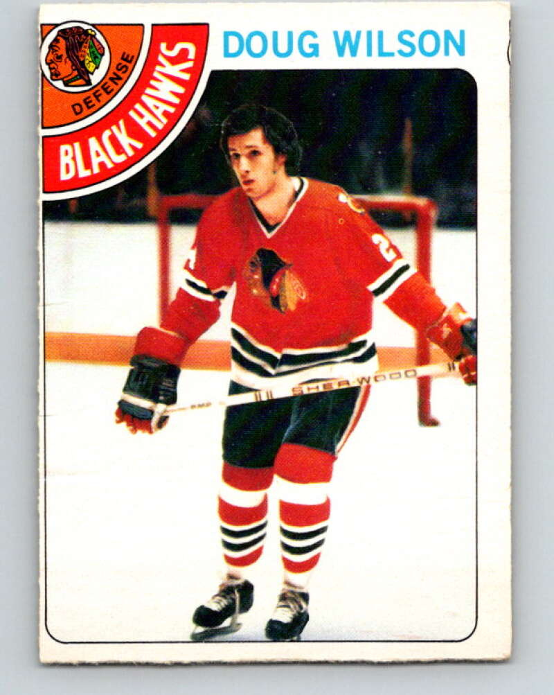 1978-79 O-Pee-Chee #168 Doug Wilson RC Rookie Blackhawks  V23233