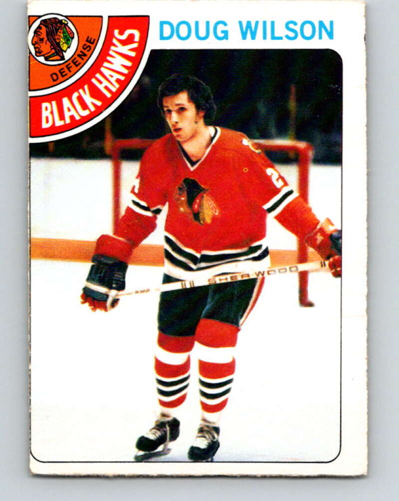1978-79 O-Pee-Chee #168 Doug Wilson RC Rookie Blackhawks  V23234