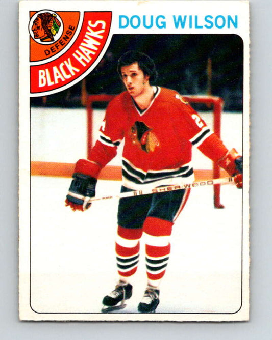1978-79 O-Pee-Chee #168 Doug Wilson RC Rookie Blackhawks  V23235