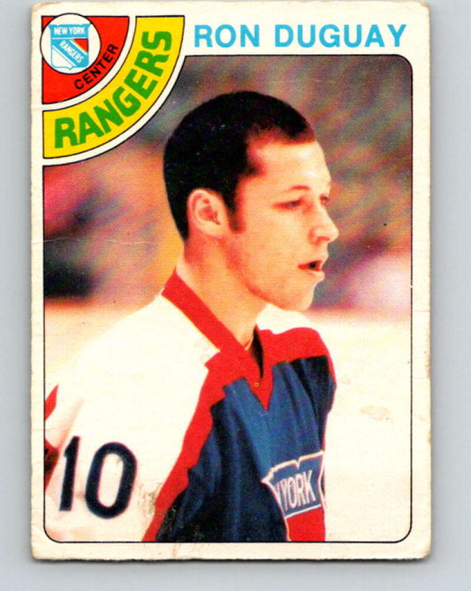 1978-79 O-Pee-Chee #177 Ron Duguay  RC Rookie Rangers  V23379