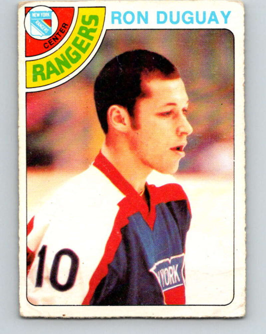1978-79 O-Pee-Chee #177 Ron Duguay  RC Rookie Rangers  V23382