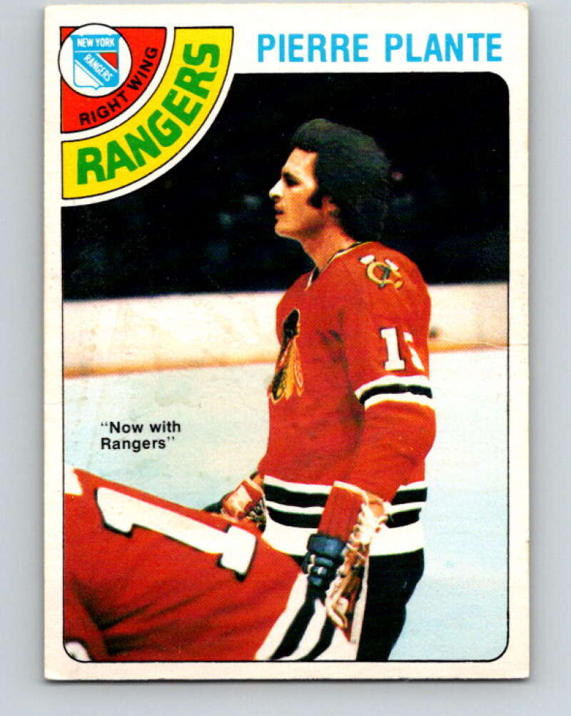 1978-79 O-Pee-Chee #179 Pierre Plante  New York Rangers  V23413