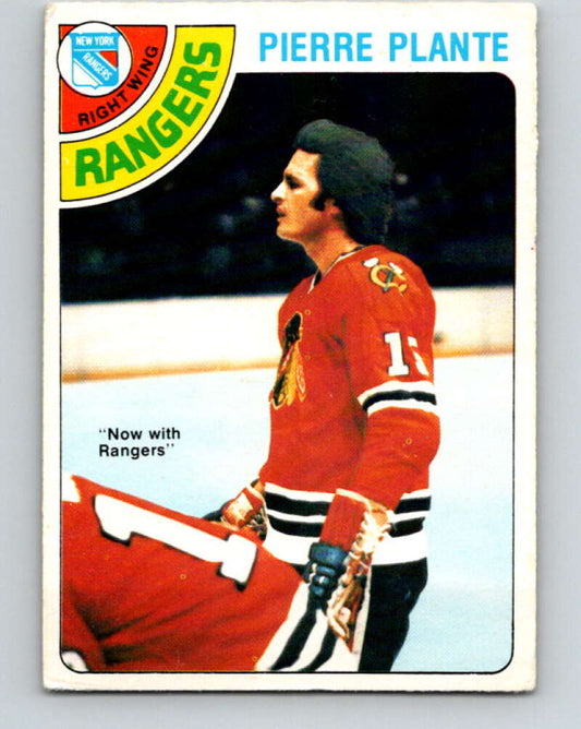 1978-79 O-Pee-Chee #179 Pierre Plante  New York Rangers  V23416