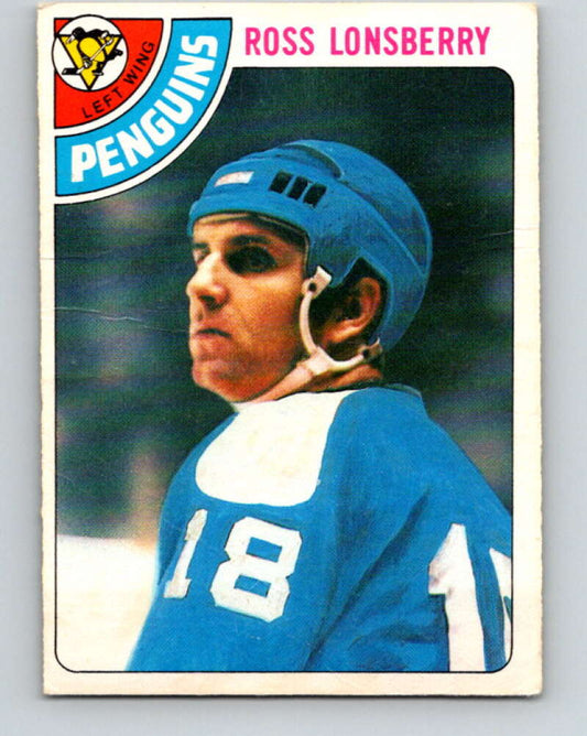 1978-79 O-Pee-Chee #186 Ross Lonsberry Penguins  V23523