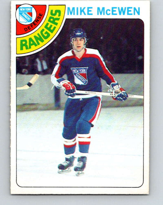 1978-79 O-Pee-Chee #187 Mike McEwen  New York Rangers  V23527