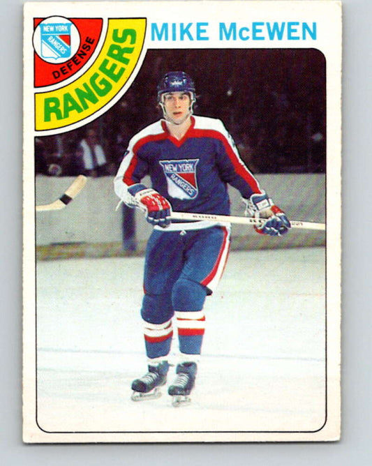 1978-79 O-Pee-Chee #187 Mike McEwen  New York Rangers  V23528