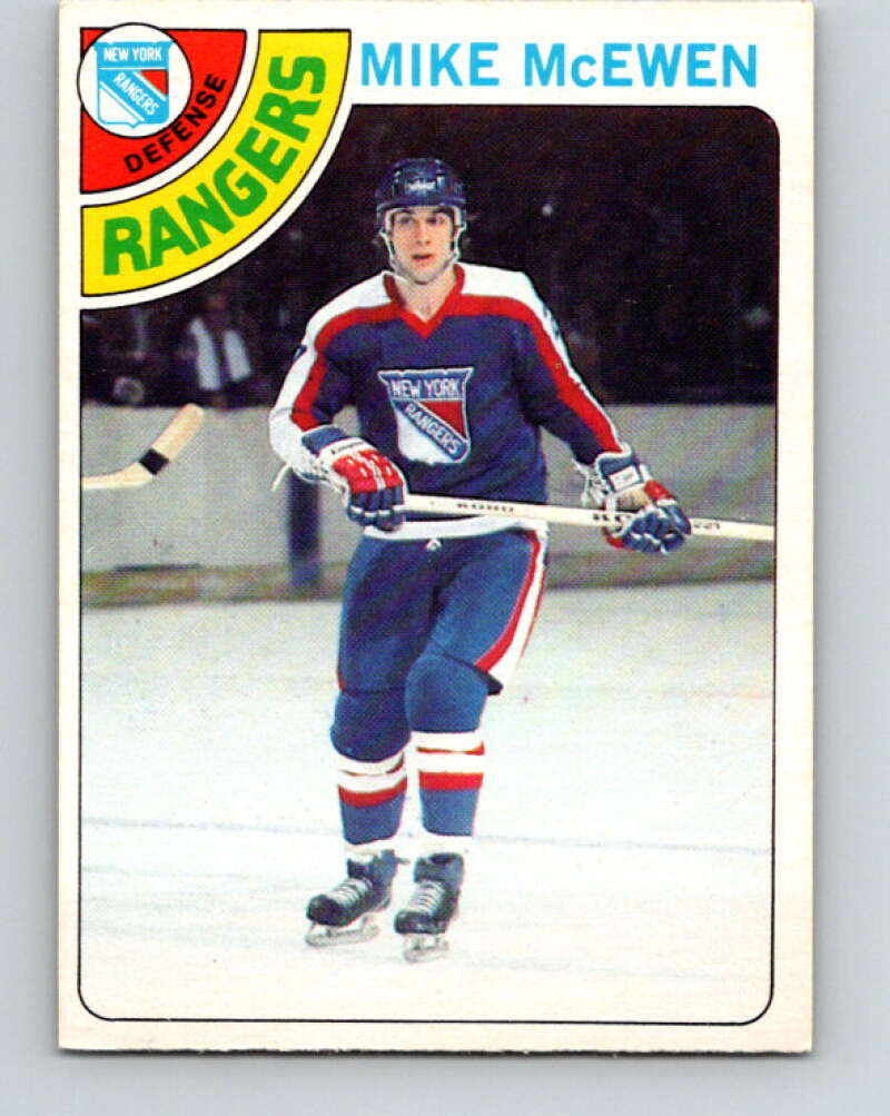 1978-79 O-Pee-Chee #187 Mike McEwen  New York Rangers  V23529