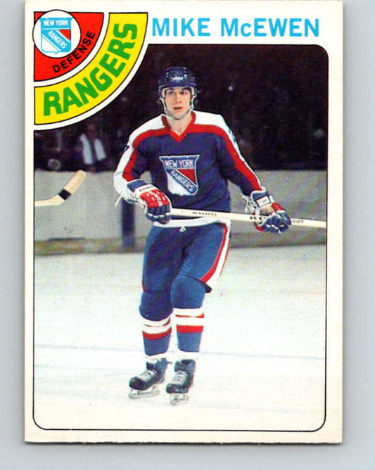 1978-79 O-Pee-Chee #187 Mike McEwen  New York Rangers  V23529