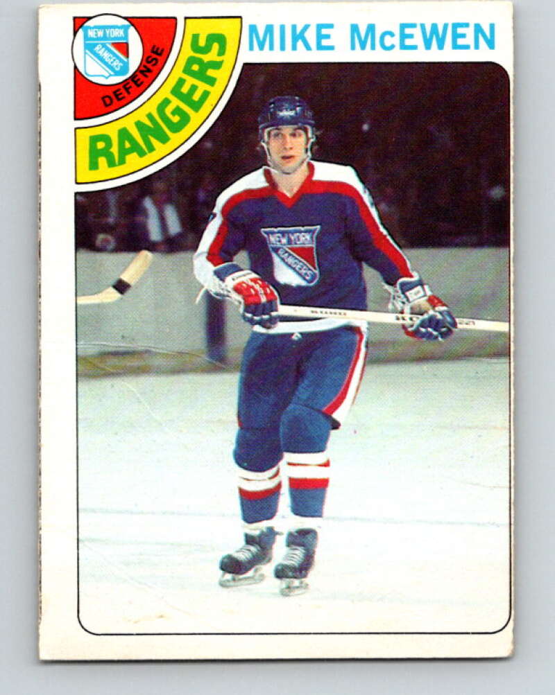1978-79 O-Pee-Chee #187 Mike McEwen  New York Rangers  V23530