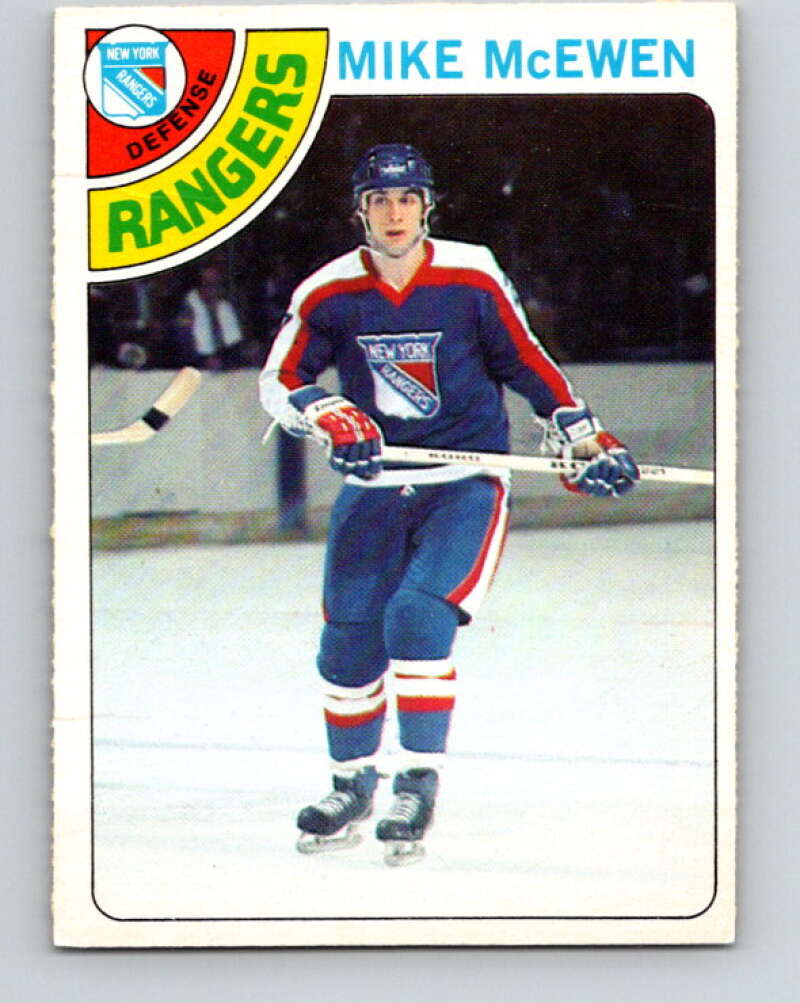 1978-79 O-Pee-Chee #187 Mike McEwen  New York Rangers  V23531