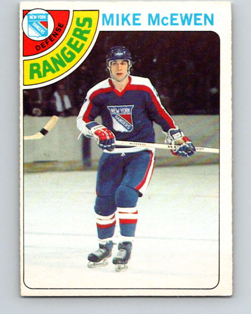 1978-79 O-Pee-Chee #187 Mike McEwen  New York Rangers  V23534