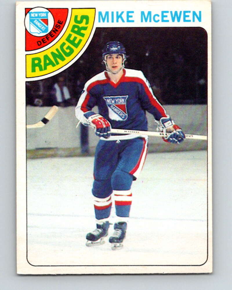 1978-79 O-Pee-Chee #187 Mike McEwen  New York Rangers  V23535