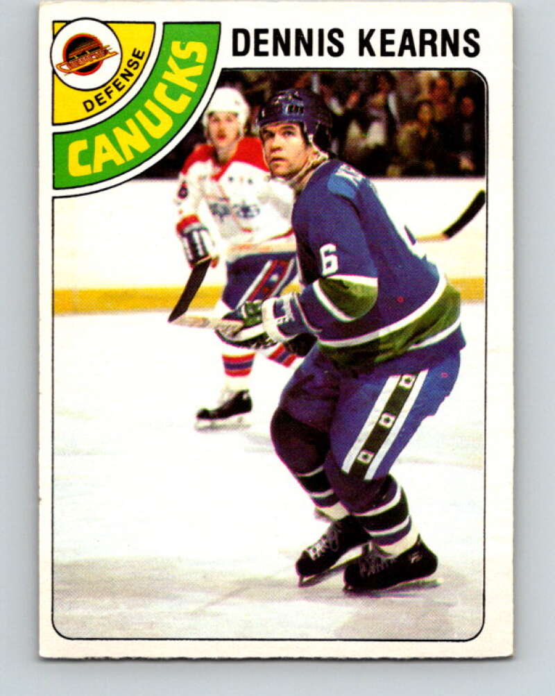 1978-79 O-Pee-Chee #191 Dennis Kearns  Vancouver Canucks  V23579