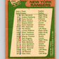 1978-79 O-Pee-Chee #202 New York Rangers TC   V23739
