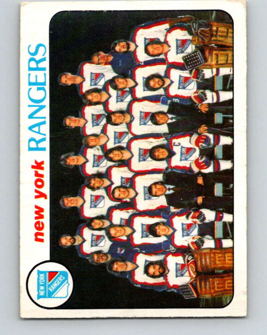 1978-79 O-Pee-Chee #202 New York Rangers TC   V23741