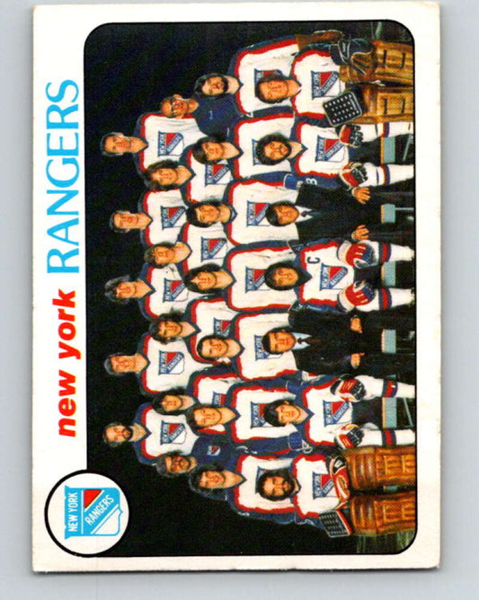 1978-79 O-Pee-Chee #202 New York Rangers TC   V23743