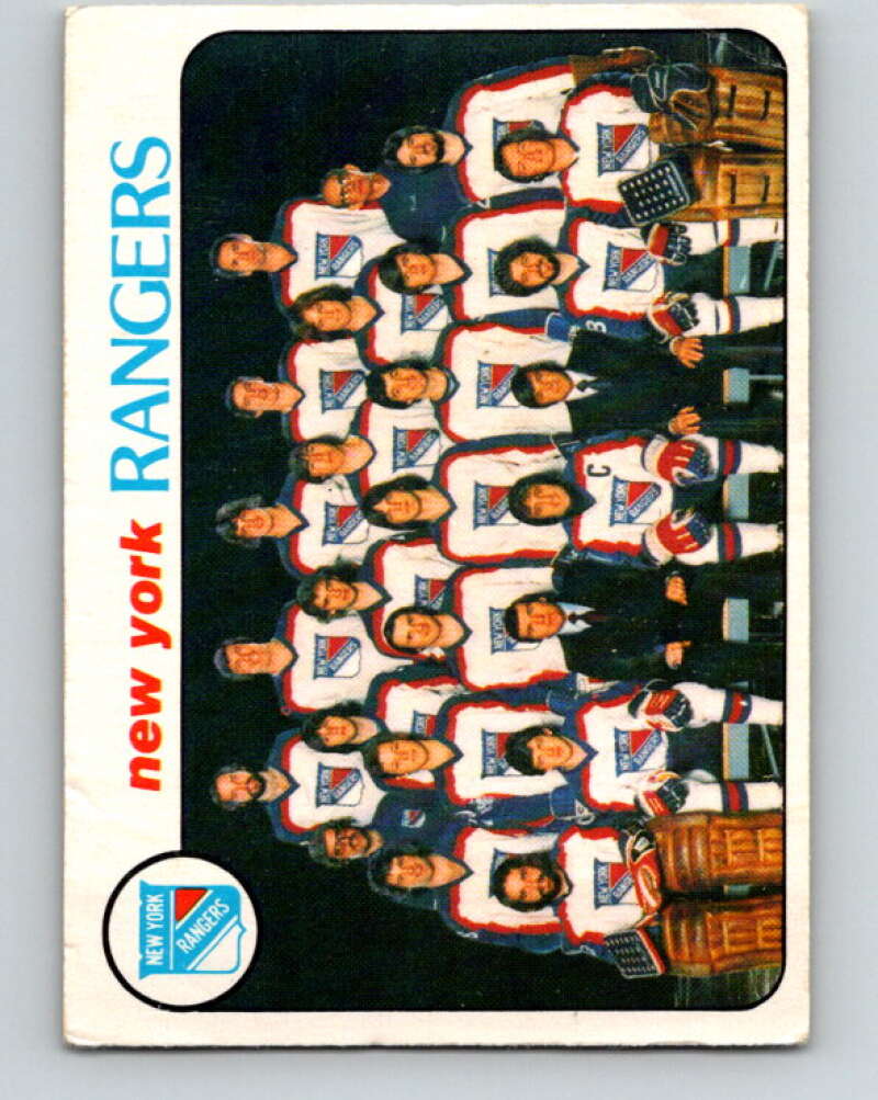 1978-79 O-Pee-Chee #202 New York Rangers TC   V23744