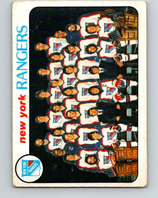 1978-79 O-Pee-Chee #202 New York Rangers TC   V23747