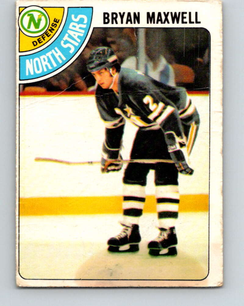 1978-79 O-Pee-Chee #216 Bryan Maxwell UER North Stars  V23928