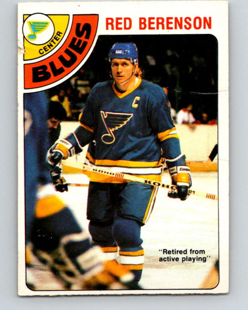 1978-79 O-Pee-Chee #218 Red Berenson  St. Louis Blues  V23945