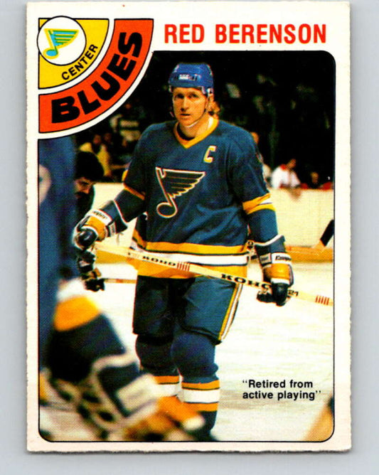 1978-79 O-Pee-Chee #218 Red Berenson  St. Louis Blues  V23946