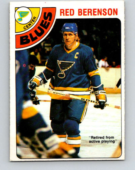 1978-79 O-Pee-Chee #218 Red Berenson  St. Louis Blues  V23947
