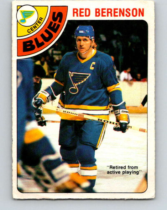 1978-79 O-Pee-Chee #218 Red Berenson  St. Louis Blues  V23949
