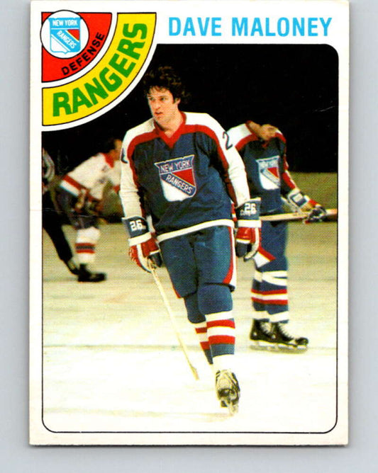 1978-79 O-Pee-Chee #221 Dave Maloney  New York Rangers  V23990