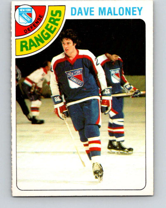 1978-79 O-Pee-Chee #221 Dave Maloney  New York Rangers  V23991