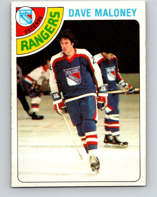 1978-79 O-Pee-Chee #221 Dave Maloney  New York Rangers  V23997