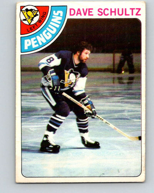 1978-79 O-Pee-Chee #225 Dave Schultz  Pittsburgh Penguins  V24049