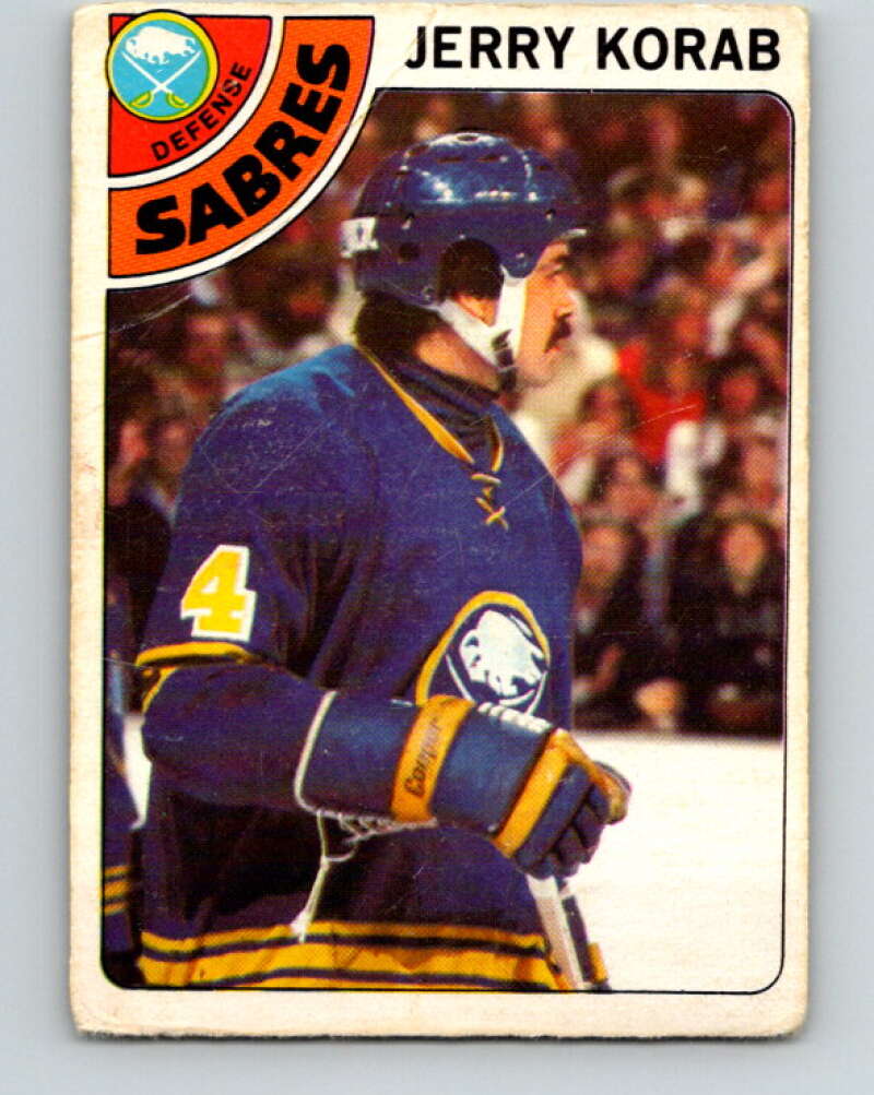 1978-79 O-Pee-Chee #231 Jerry Korab  Buffalo Sabres  V24126