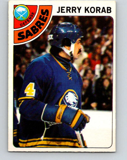 1978-79 O-Pee-Chee #231 Jerry Korab  Buffalo Sabres  V24127