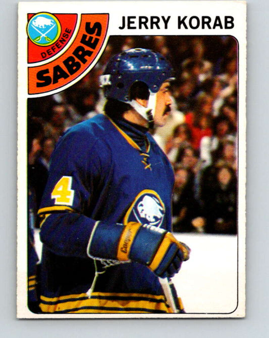 1978-79 O-Pee-Chee #231 Jerry Korab  Buffalo Sabres  V24135
