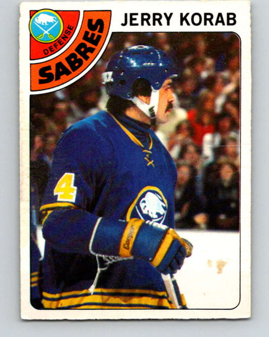 1978-79 O-Pee-Chee #231 Jerry Korab  Buffalo Sabres  V24136
