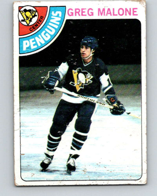 1978-79 O-Pee-Chee #233 Greg Malone  RC Rookie Penguins  V24152