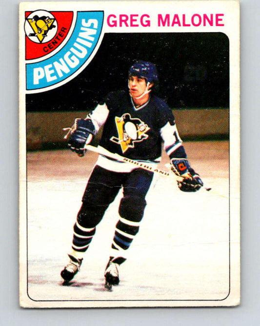1978-79 O-Pee-Chee #233 Greg Malone  RC Rookie Penguins  V24153