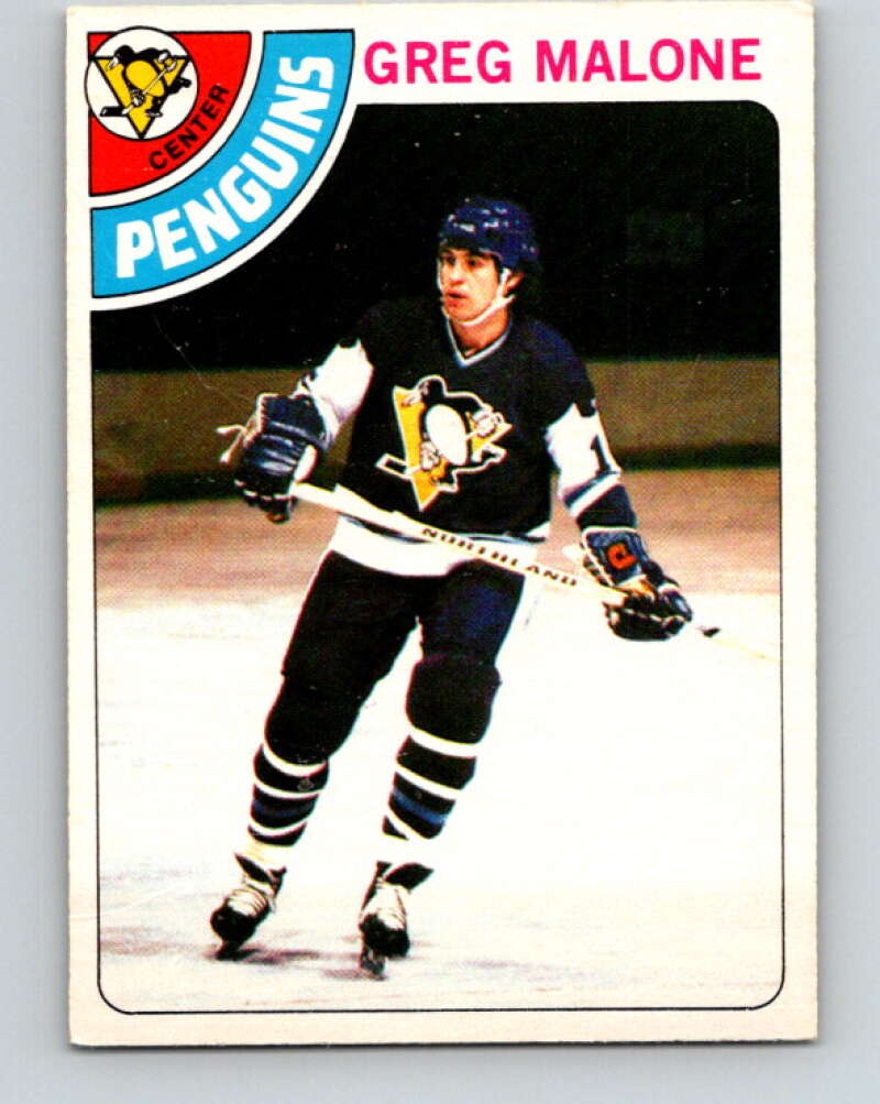 1978-79 O-Pee-Chee #233 Greg Malone  RC Rookie Penguins  V24158