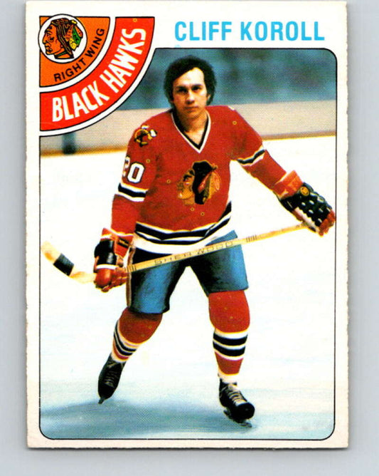 1978-79 O-Pee-Chee #239 Cliff Koroll  Chicago Blackhawks  V24228