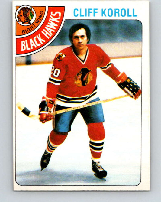 1978-79 O-Pee-Chee #239 Cliff Koroll  Chicago Blackhawks  V24243