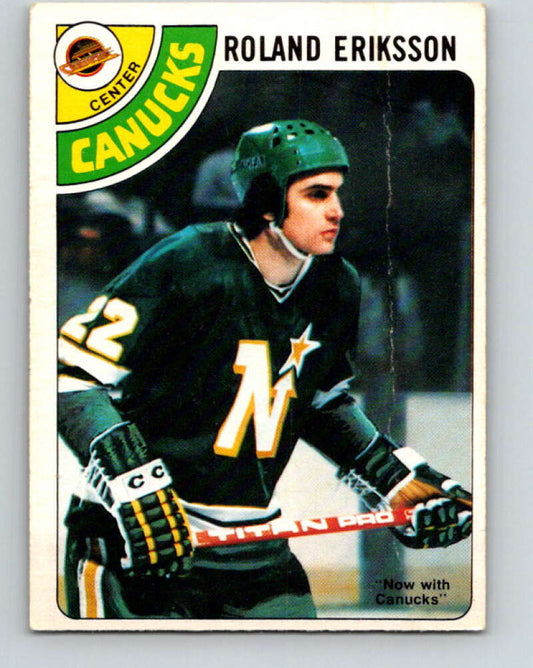 1978-79 O-Pee-Chee #241 Roland Eriksson  Vancouver Canucks  V24275