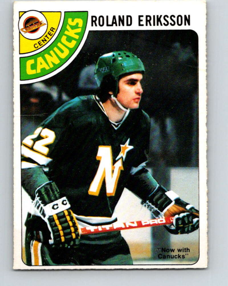 1978-79 O-Pee-Chee #241 Roland Eriksson  Vancouver Canucks  V24276